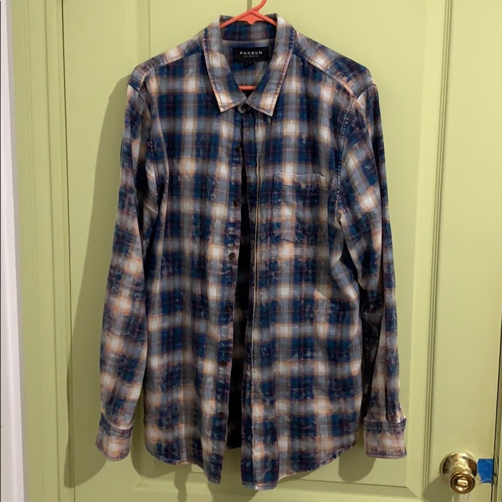 PACSUN acid wash flannel